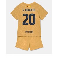 Fotbalové Dres Barcelona Sergi Roberto #20 Dětské Venkovní 2022-23 Krátký Rukáv (+ trenýrky)